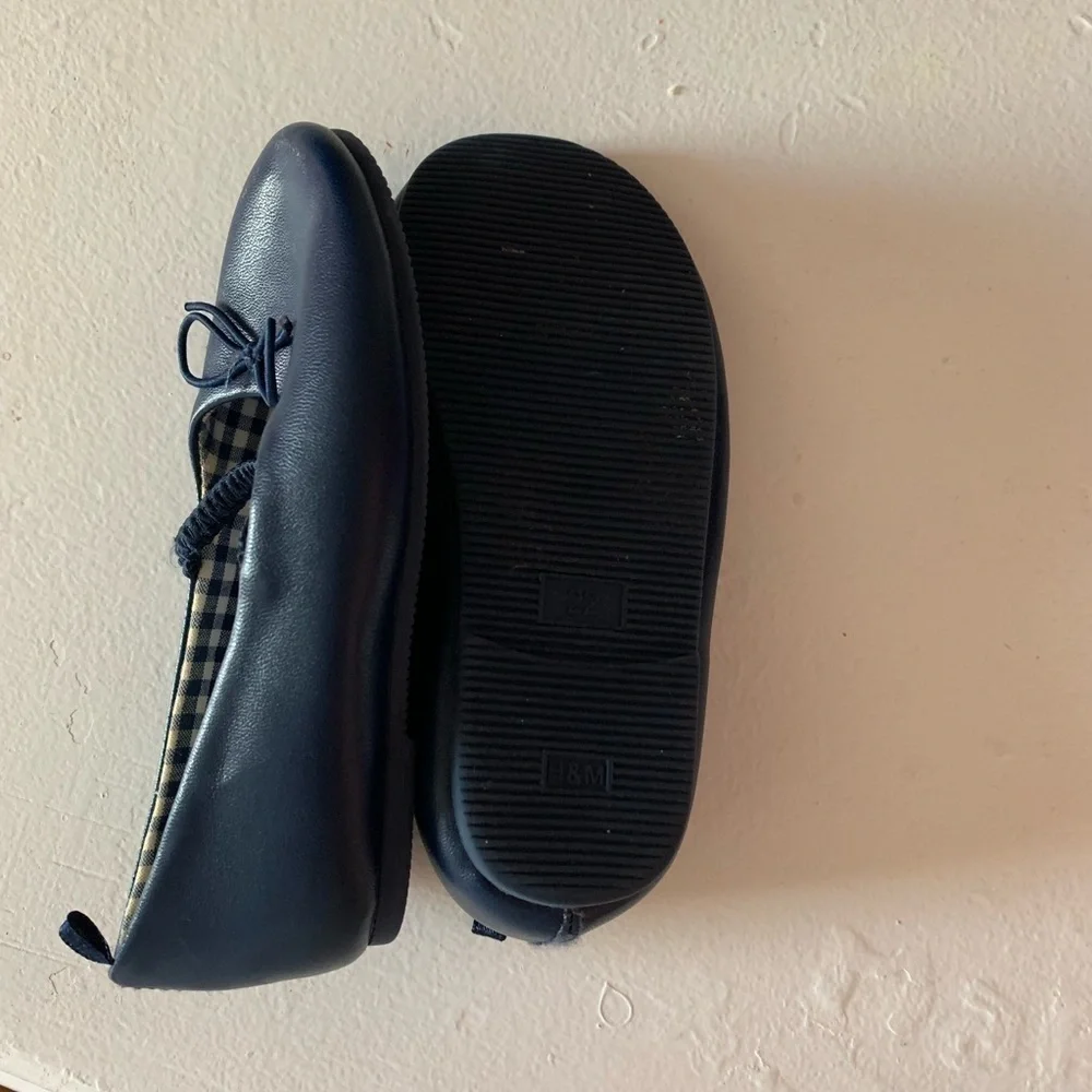 𝅺h&m| Blue Ballet Dress Shoes- Size 6
